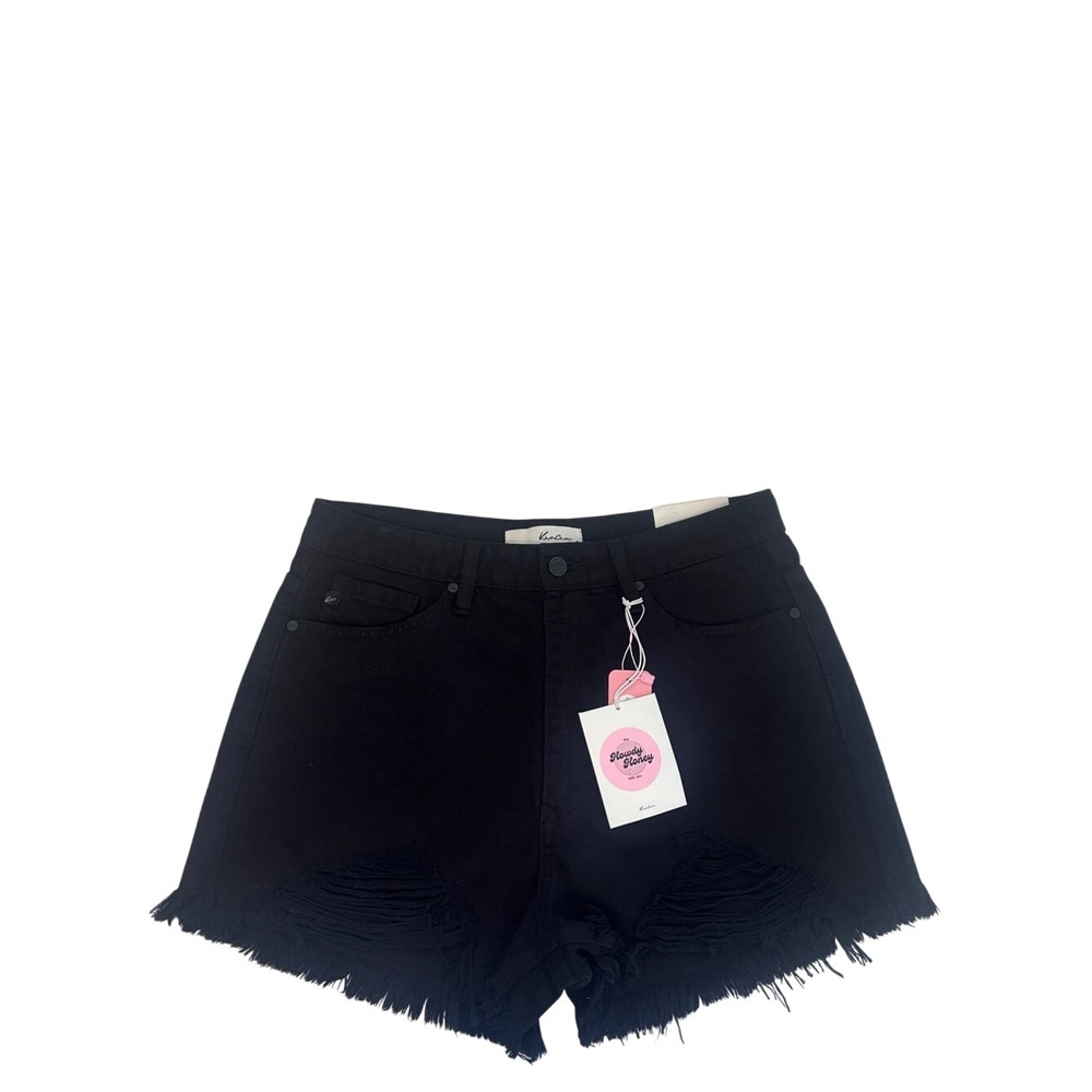 Black Distressed Women's Denim Shorts Classic Large cutoffs sexy Y2K NWT NEW